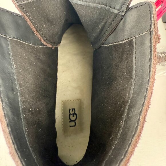 8.5 - Women's UGG Brisbane Platform Waterproof Leather Boots - Picture 7 of 9